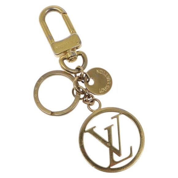 LOUIS VUITTON LV Circle Charm metal Gold Tone - Picture 1 of 9